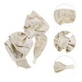 thumbnail image 3 of Unique Bargains 1 Pc Bow Wide Headbands for Women Champagne, 3 of 6