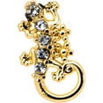 thumbnail image 2 of Body Candy 16G 316L Stainless Steel Bright Luscious Lizard Reptile Labret LipRing Tragus 8mm, 2 of 7
