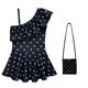 thumbnail image 1 of 2023 miércoles Addams traje de baño niños dos piezas miércoles traje de baño para niñas bebés verano niños trajes de baño 2-10 años 6-7T (Tag140) Gao Jinjia LED, 1 of 2