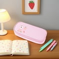 thumbnail image 2 of Pink Cute Pencil Case Large Capacity Zipper Stationery Bag For Kids School Supplies Organizer Pencil Pouch For Students Teachers Office Use Multifunctional Design, 2 of 6