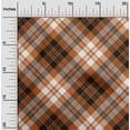 thumbnail image 2 of oneOone Cotton Silk Brown Fabric Tartan Diy Clothing Quilting Fabric Print Fabric By Yard 42 Inch Wide, 2 of 4