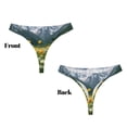 thumbnail image 3 of Balery Mountain Daisy Meadow Tangas de Algodón para Mujer con Estampado – Ropa Interior Sexy, Transpirable, G-string-XX-Large, 3 of 6