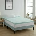 thumbnail image 1 of 2 Inch Ventilated Memory Foam Mattress Topper Cooling Gel-Infused Memory Foam Mattress Topper, 1 of 7