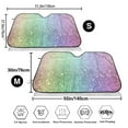 thumbnail image 3 of Haiem Beautiful Glitter Car Windshield Sun Shade - Blocks UV Rays Sun Visor Protector, Sunshade to Keep Your Vehicle Cool, Universal Fit SUV Van Sedan-Small, 3 of 7