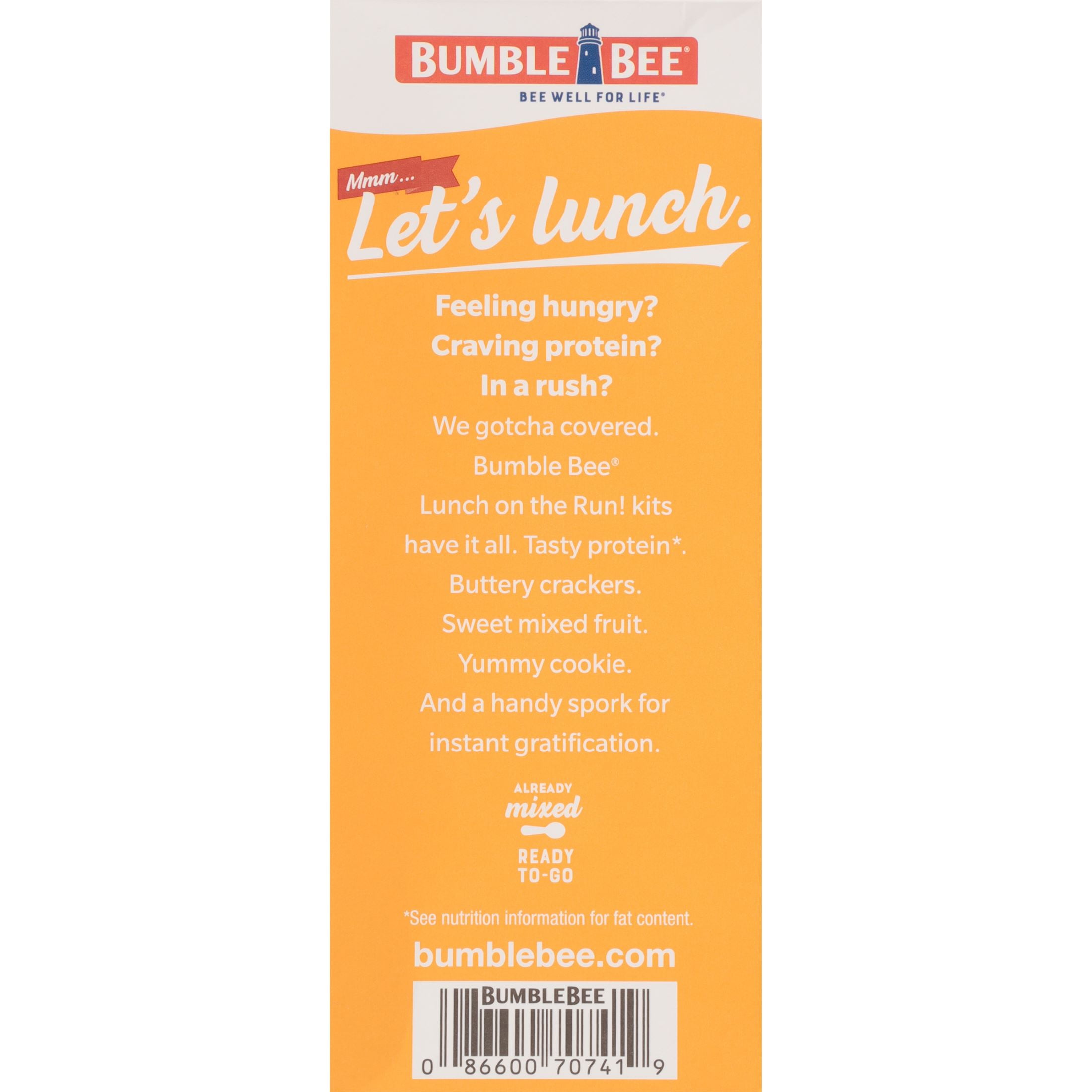 (2 pack) Bumble Bee Lunch on The Run Chicken Salad with Crackers Kit, Ready to Eat, Includes Mixed Fruit Cup and Cookie, Shelf Stable Box, 8.2 oz