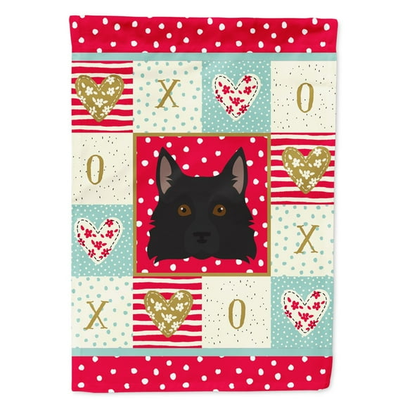 Carolines Treasures CK5236GF Schipperke Love Flag Garden Size Small multicolor