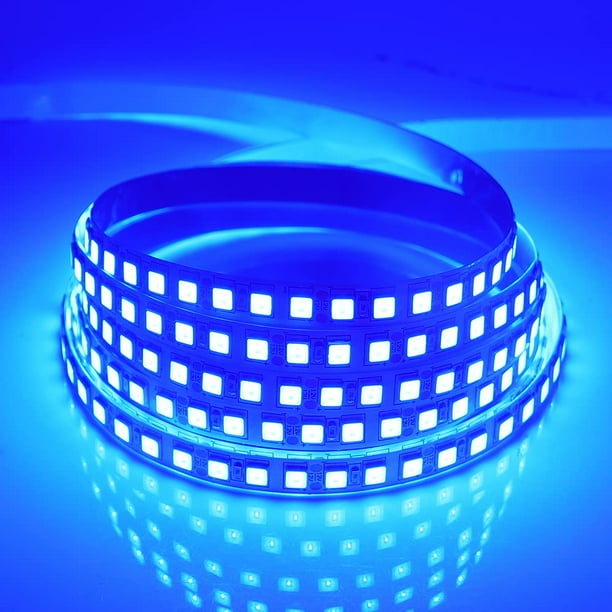 Tira de luces LED SUYOOULIN 16,4 pies 600 unidades SMD 5054 azul