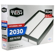 Super Tech 2030 Engine Air Filters, Replacement for Hyundai and Kia