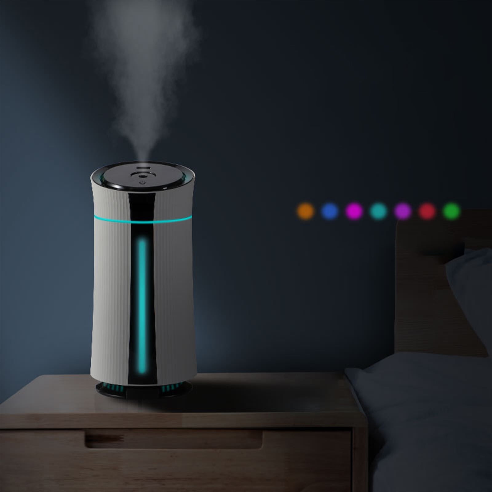 Oggfader Humidifier for Room Colorful Cool Large Capacity Humidifier USB Desktop Humidifier Two Spray Modes Auto Shut Off For Car Bedroom Babies Room Office Home Super Quiet