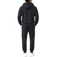 thumbnail image 6 of CYRBOKO Boys Sweatsuits 2pcs Sets, Lightweifht Fleece Lined Athletic Casual Long Sleeve Hoodie and Jogger Sweatpants Black Size 2-3 T, 6 of 6