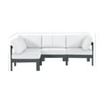 thumbnail image 3 of Meridian Furniture Nizuc White Outdoor Patio Modular Sectional, 3 of 11