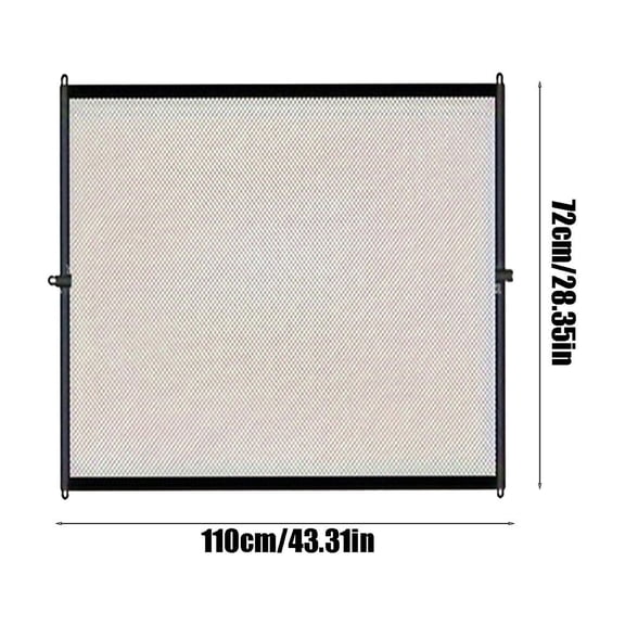 Rkxzt Nylon Isolation Net Retractable Pet Gate for Cats and Dogs Nylon Barrier Folding Isolation Net 43.31x28.35in or 70.87x28.35in with 6 Hooks Home