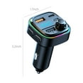thumbnail image 3 of Meggemo Car Bluetooth MP3 Player Charger Multifunctional FM Transmitter Fast Charging Wireless Audio Streaming Hands Free Calling for Vehicle Use Smartphones, 3 of 8