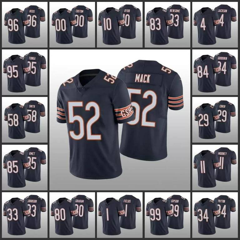 NFL_Jerseys 32E Jersey Chicago''Bears'' #52 Khalil Mack 58 Roquan
