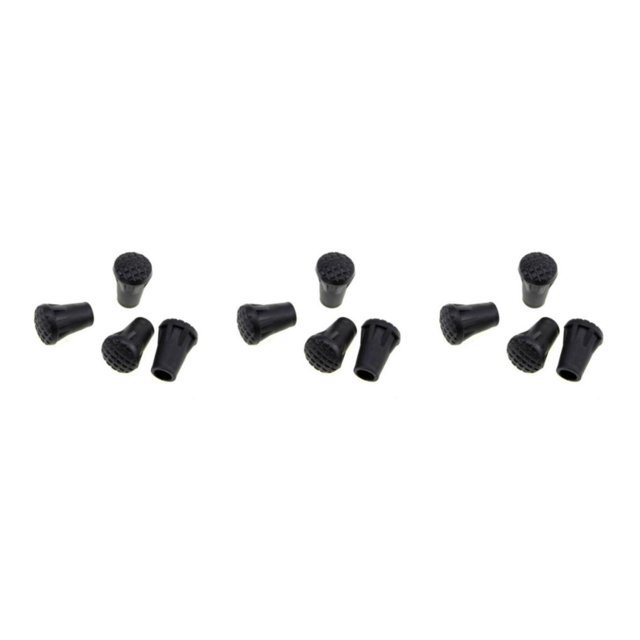 Transemion 4X Couvre-Canne Béquilles Réglables Outils de Randonnée Remplacement Accessoires de Camping en Plein Air 3Set