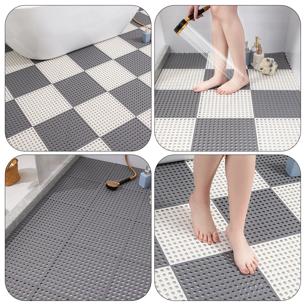 Plastic Foot Massage Toilet Splicing Ground Mat
