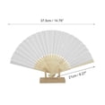 thumbnail image 2 of Unique Bargains Portable DIY 7-Inch Blank Folding Fan 1 Pc White, 2 of 5