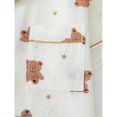 thumbnail image 5 of Apricot Teddy Bear Print Pajama Set: Short Sleeve Button-Up Top & Shorts, 5 of 7