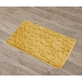 thumbnail image 4 of Bath Rug Memory Foam Mat 3D Pebble Yellow Mustard 32"L x 20"W, 4 of 6