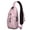 Pink-121, variant on Retro Vintage Sling Backpack Floral Boho Lightweight Daypack for Travel and City Walking