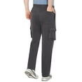 thumbnail image 6 of Turtle Bay New York Men's Brushed Fleece Cargo Pants – Comfy Sweatpants with inner drawstrings, 6 of 7