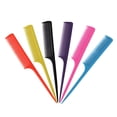 thumbnail image 2 of Women Fashion Tail CombsRattail Comb For Parting Colorful Fine Tooth Rattail Comb With Stainless Steel Pintail For Sectioning Teasing Styling, 2 of 5