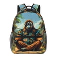 thumbnail image 1 of Fotbe Forest Meditating Gorilla Mochila Casual con Estampado para Escuela, Viajes y Actividades al Aire Libre - Duradera, Ligera y Cómoda, 1 of 5