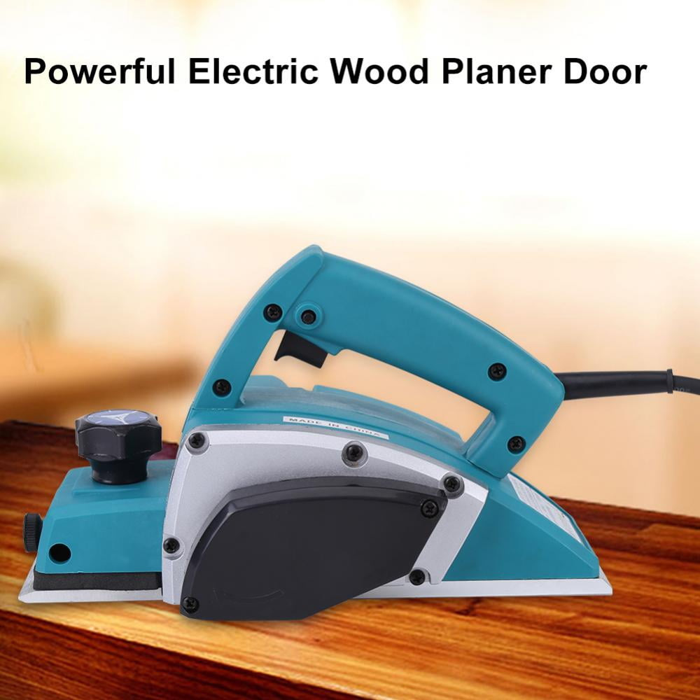 110V Portable Electric Wood Planer Door Hand Held Woodworking Surface Tool