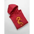 thumbnail image 3 of Burning Dragon Design Hoodie Men -Image by Shutterstock, Male 3X-Large, 3 of 4