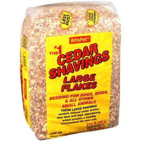 Alfapet Cedar Shavings Pet Bedding, 141 L.
