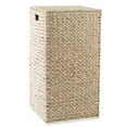 thumbnail image 5 of Casafield Laundry Hamper with Lid and Removable Liner Bag - Whitewash White, Woven Water Hyacinth Square Laundry Basket for Clothes, 5 of 7