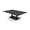 Asian Night w/Black Base, variant on Wide Rectangle Shaped Coffee Table With Double Metal Base 45"x60"