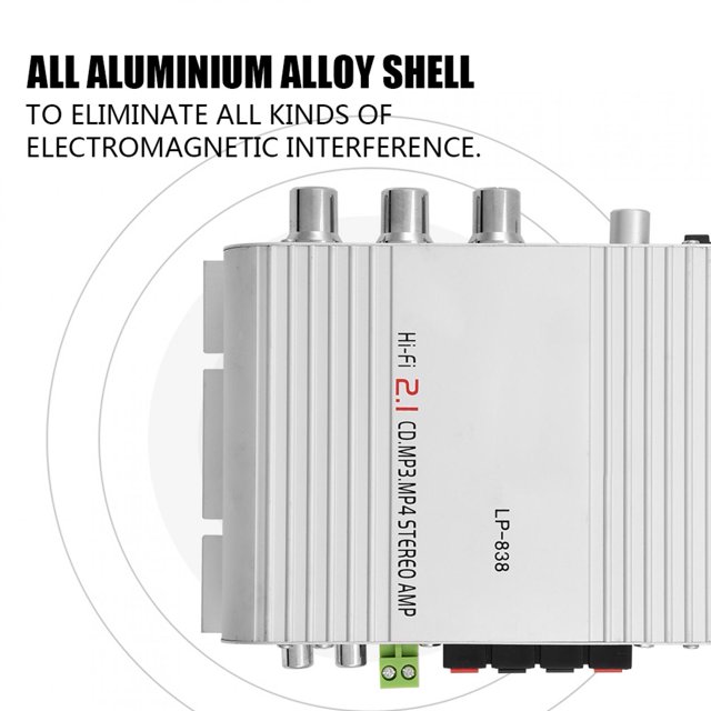 Car Amplifiers Car Stereo Mini Stereo Mini HiFi 2.1 Stereo Bass Auto Car Home Audio Power Digital Amp