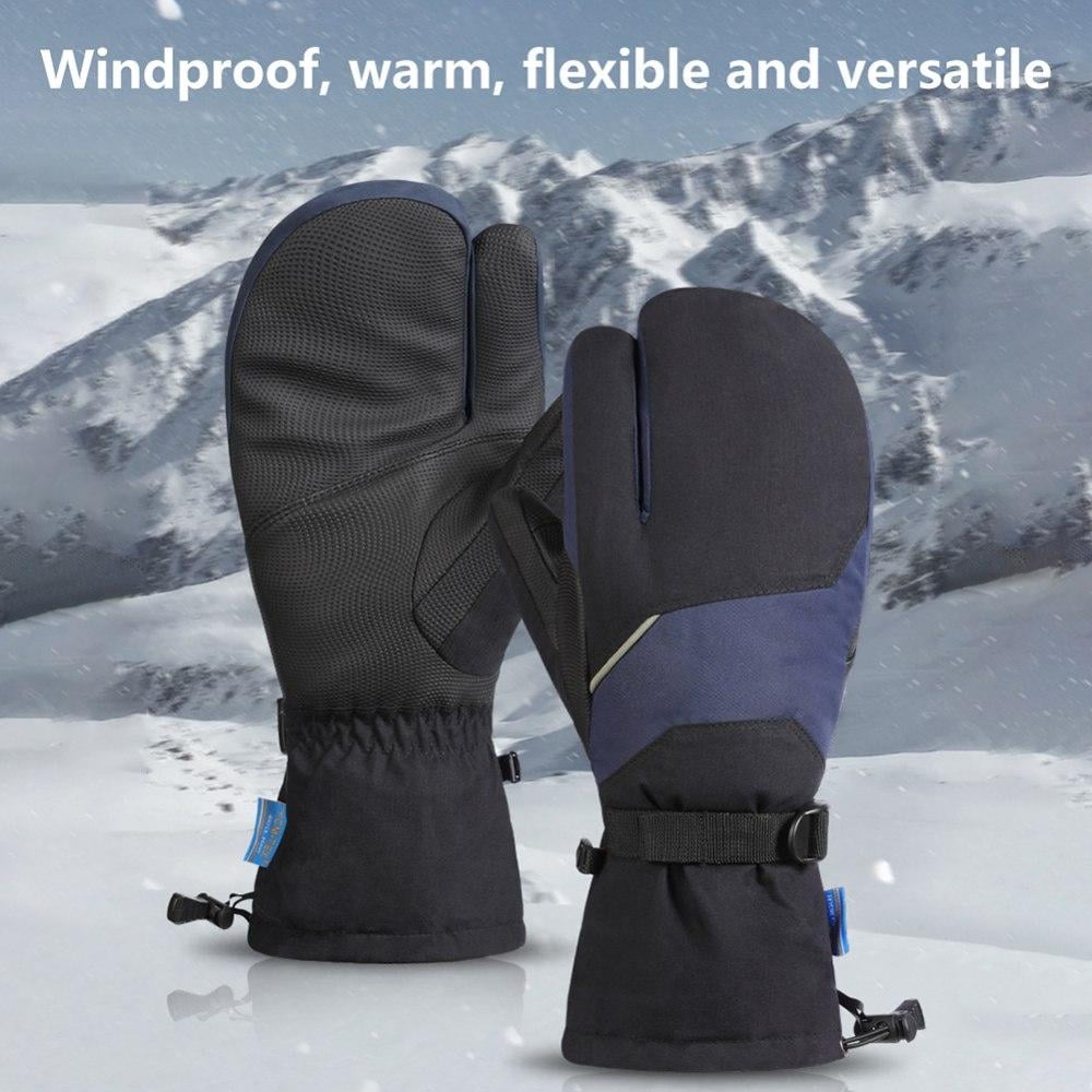Winter Ski Mittens Thermal Warm Gloves for Adult Unisex Skiing Snowboarding 