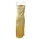 thumbnail image 1 of VISgogo Vestido largo para mujer, correa de espagueti, sin mangas, de encaje, transparente, color sólido, vestidos divididos VISgogo  moda, 1 of 6