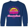 thumbnail image 3 of Inktastic Summer Enjoy the Sunshine Clearwater Beach Florida in Pink Long Sleeve Youth T-Shirt, 3 of 5