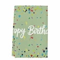 thumbnail image 2 of Happy Birthday Kitchen Towels Set of 1, Sage Green Modern Abstract Art Absorbent Dish Towels for Kitchen, Microfiber Hand Towel, Quick Drying Tea Towel for Cleaning Decorative Dishcloths, 2 of 7