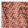 thumbnail image 4 of Soimoi Floral Print, Silk Fabric, Decor Sewing Fabric by The Yard 42 Inch Wide,Decorative Fabric for Shirts Suits Ties, Orange, 4 of 6