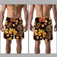 thumbnail image 3 of luoweisi Men's Beach Shorts Quick Dry Swim Trunks with Mesh Lining Acorns S, 3 of 5