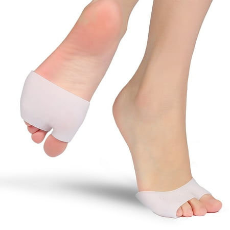 Foot Gel Half Toe Sleeves Bunion Cushion Forefoot Pads for Metatarsal Support Neuroma Pain