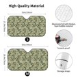thumbnail image 5 of Yiaed Tropical Plants Green Print Car Windshield Sunshade Front Auto Car Front Window Sun Shade Foldable Sun Visor Shield Cover Auto Accessories for Sedan SUV Truck-Small, 5 of 5
