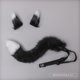 thumbnail image 1 of Halloween se puede doblar y ajustar el baile cosplay piel artificial cola y orejas de zorro de peluche, 1 of 4