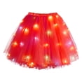 thumbnail image 4 of Wxolcjlv Light‑Up Glowing Tulle Tutu Mini Skirt for Women Elastic Waist Flowy Festival Skirt, 4 of 4