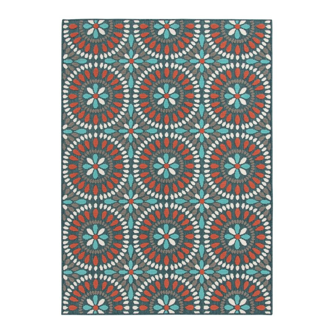 Mainstays 5' x 7' Multi Medallion Outdoor Area Rug