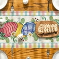 thumbnail image 6 of Happy Easter Table Runner and Placemats Set, Spring Bunny Table Runner and 4Pcs Plcemats, Seasonal Holiday Dining Table Decor for Kitchen Farmhouse Home Party Decorations, 6 of 6