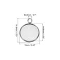 thumbnail image 2 of Uxcell Pendant Trays, 20 Pack 316 Stainless Steel 14mm Round Bezel Trays Pendant Base Cabochons Settings Trays, 2 of 6