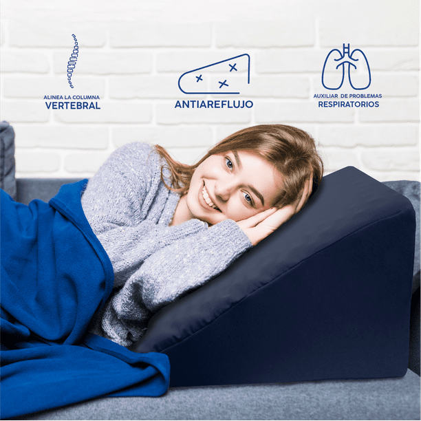Almohada de cuna para Cama Diseno Antillagas Elevacion de Pierna Soporte de Espalda antirreflujo y antirronquidos A. Marino DR JOOHN GRANDE Walmart en linea
