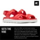 thumbnail image 2 of Sandalias Sorel Viibe para mujer, color rojo, color blanco, talla 7, 2 of 7