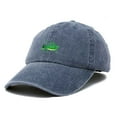 thumbnail image 4 of DALIX Nature Outdoors Grasshopper Baseball Cap Embroidered Hat in Washed Navy Blue, 4 of 7