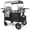Black & Gray, variant on LINLUX Wagon Stroller for 4 Kids, Stroller Wagon 4 Seats w/Adjustable Handle, Detachable Tray, Black